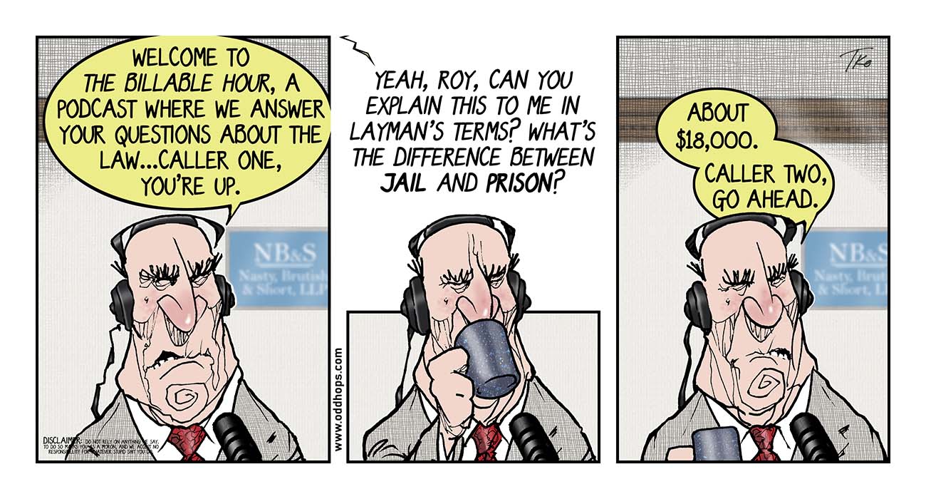 The difference between jail and prison