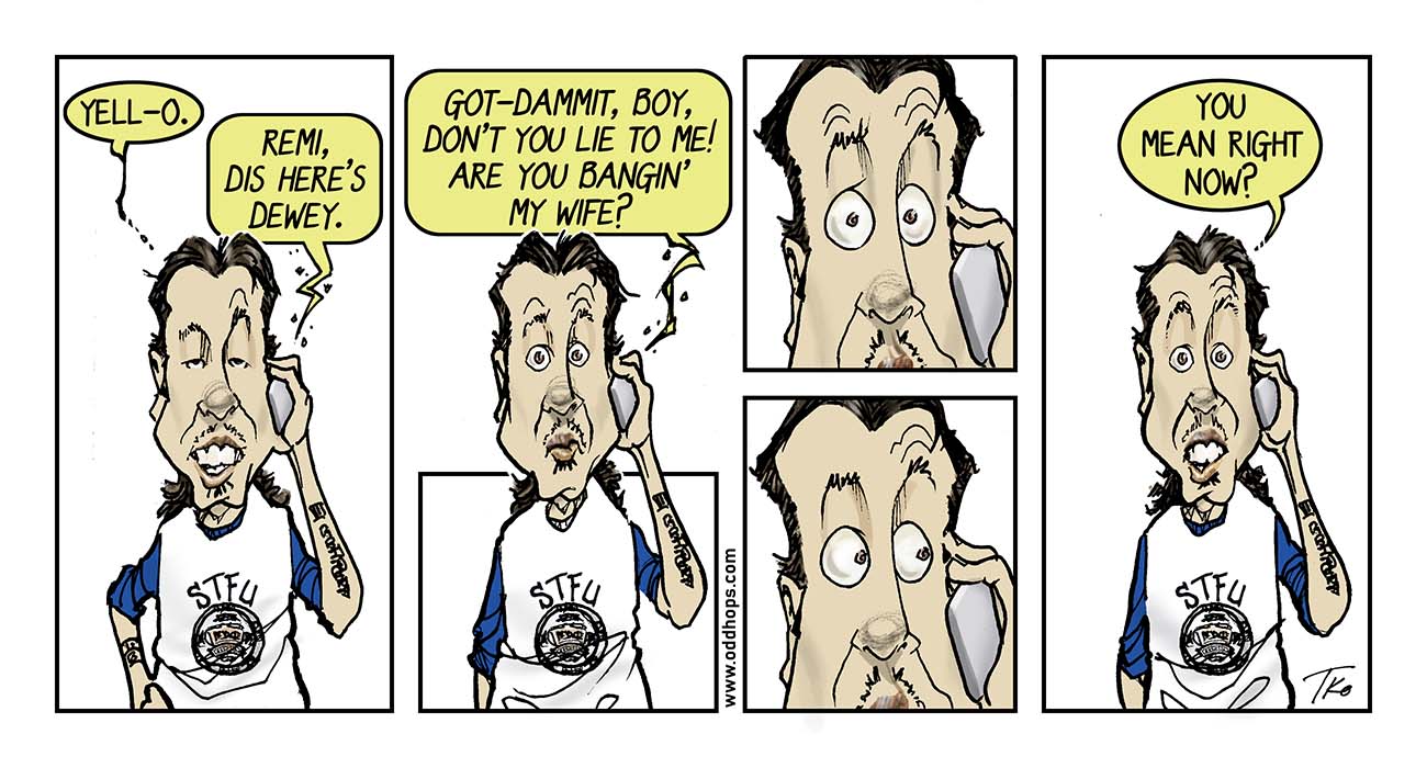 Man confronts his friend about having an affair with his wife.